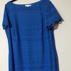 Cobalt blue lace dress